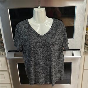 Women's V-Neck Gray Top